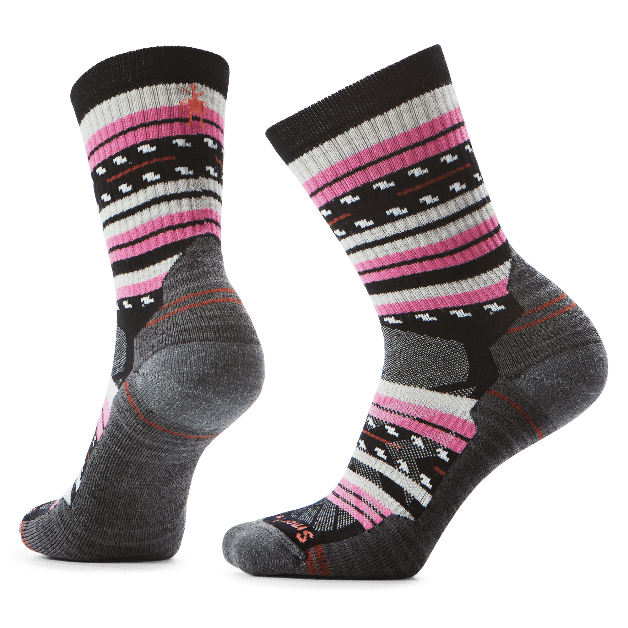 Smartwool Womens Hike Light Cushion Margarita Crew Socks  -  Small / Black