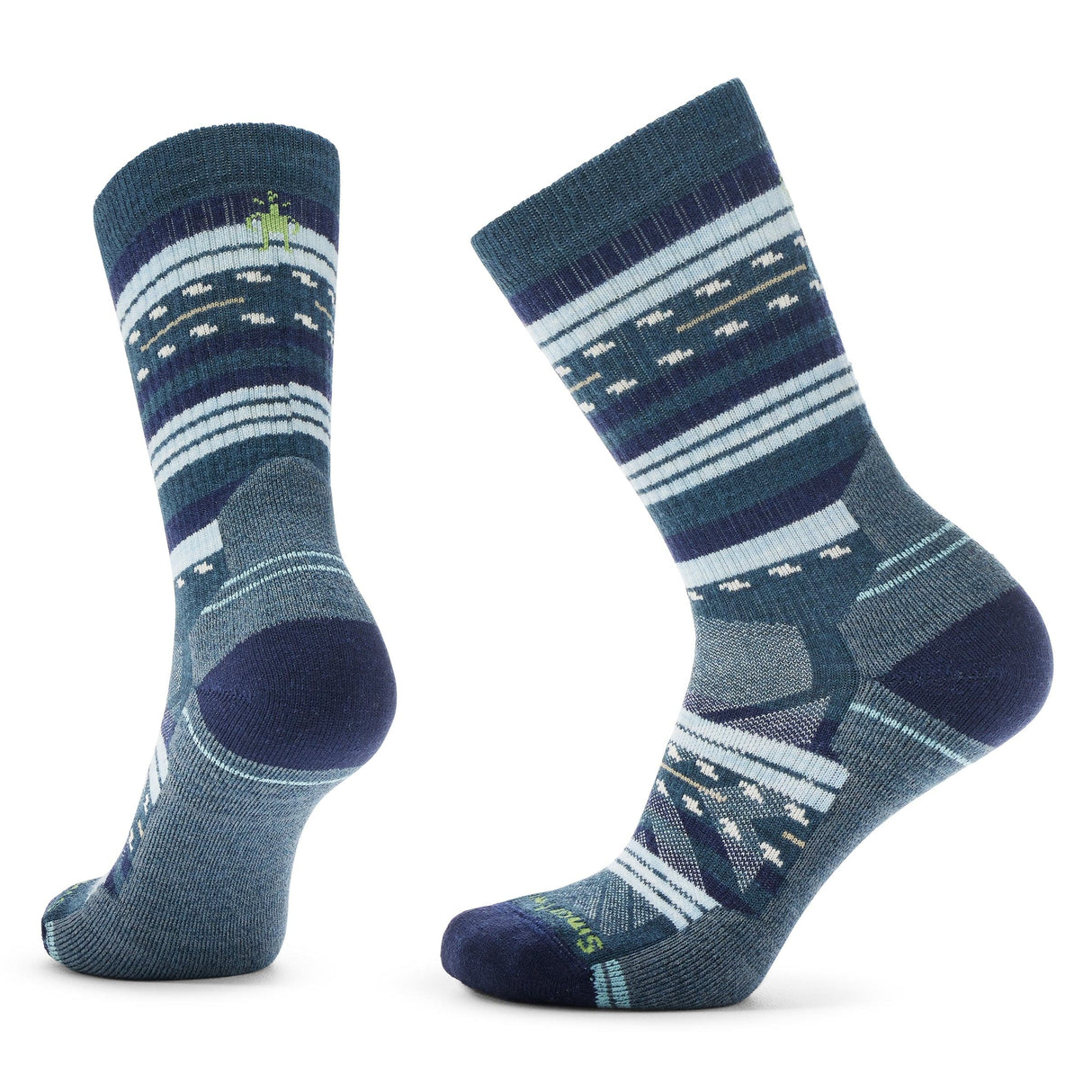 Smartwool Womens Hike Light Cushion Margarita Crew Socks - Clearance - Small / Deep Navy