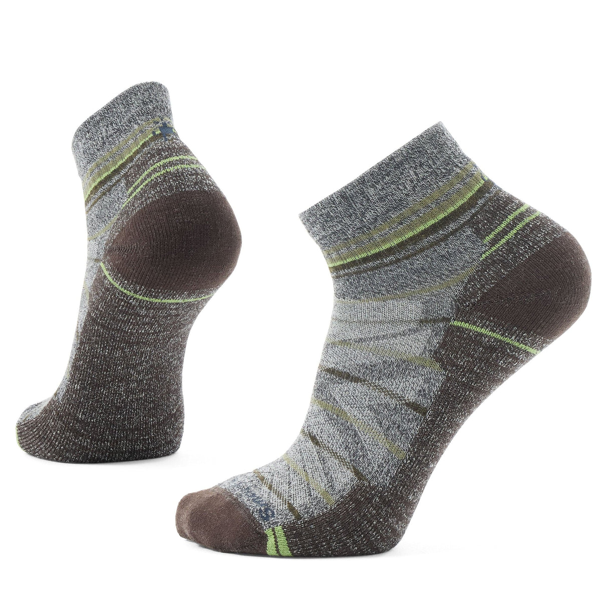 Smartwool Hike Light Cushion Pattern Ankle Socks - Medium / Ash/Charcoal