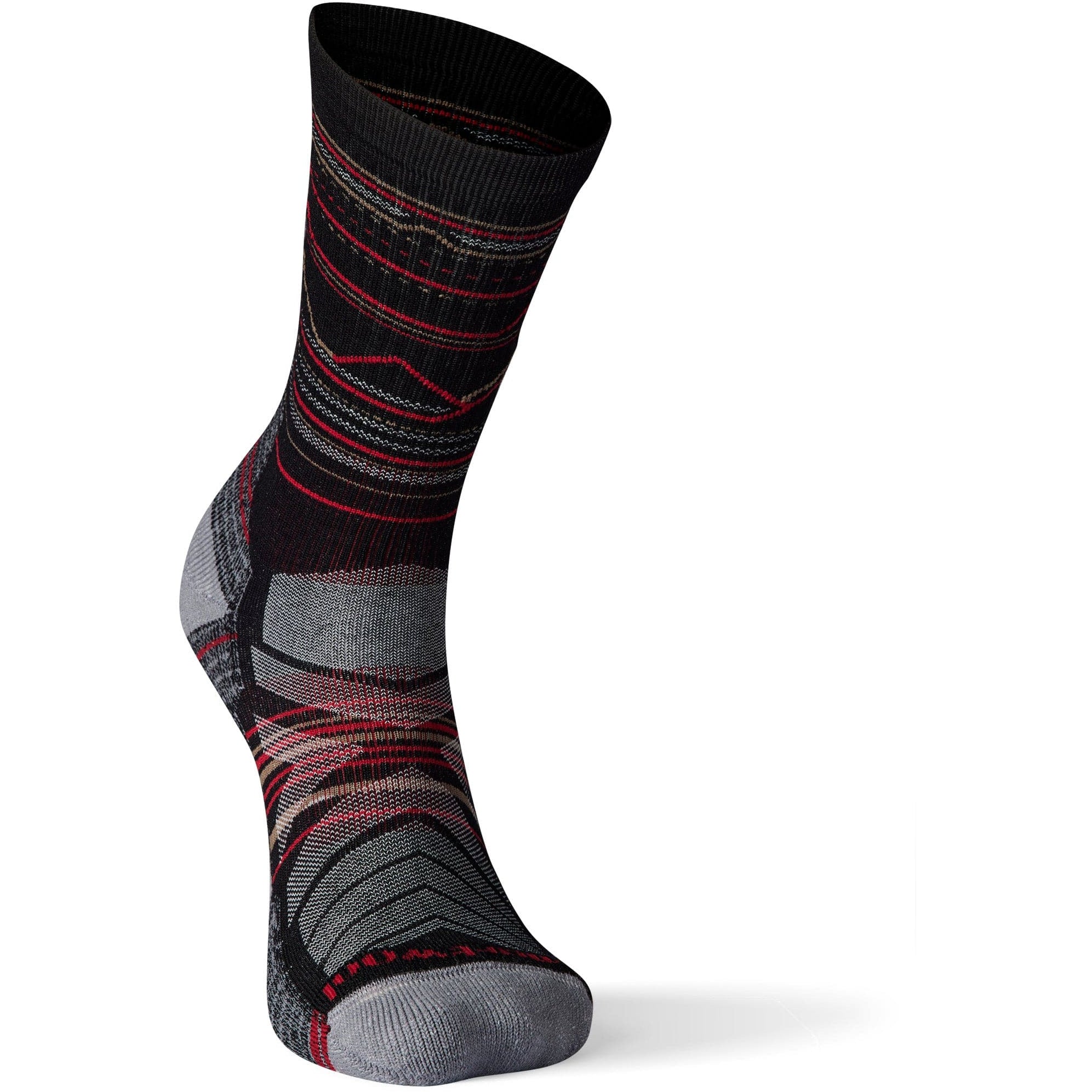 Smartwool Hike Light Cushion Mountain Range Pattern Crew Socks  -