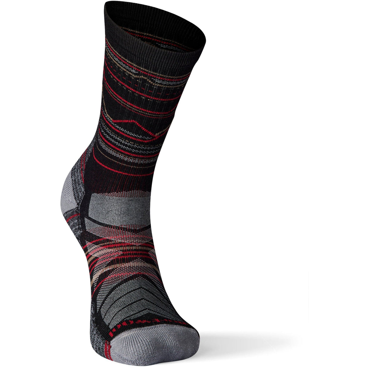 Smartwool Hike Light Cushion Mountain Range Pattern Crew Socks  -
