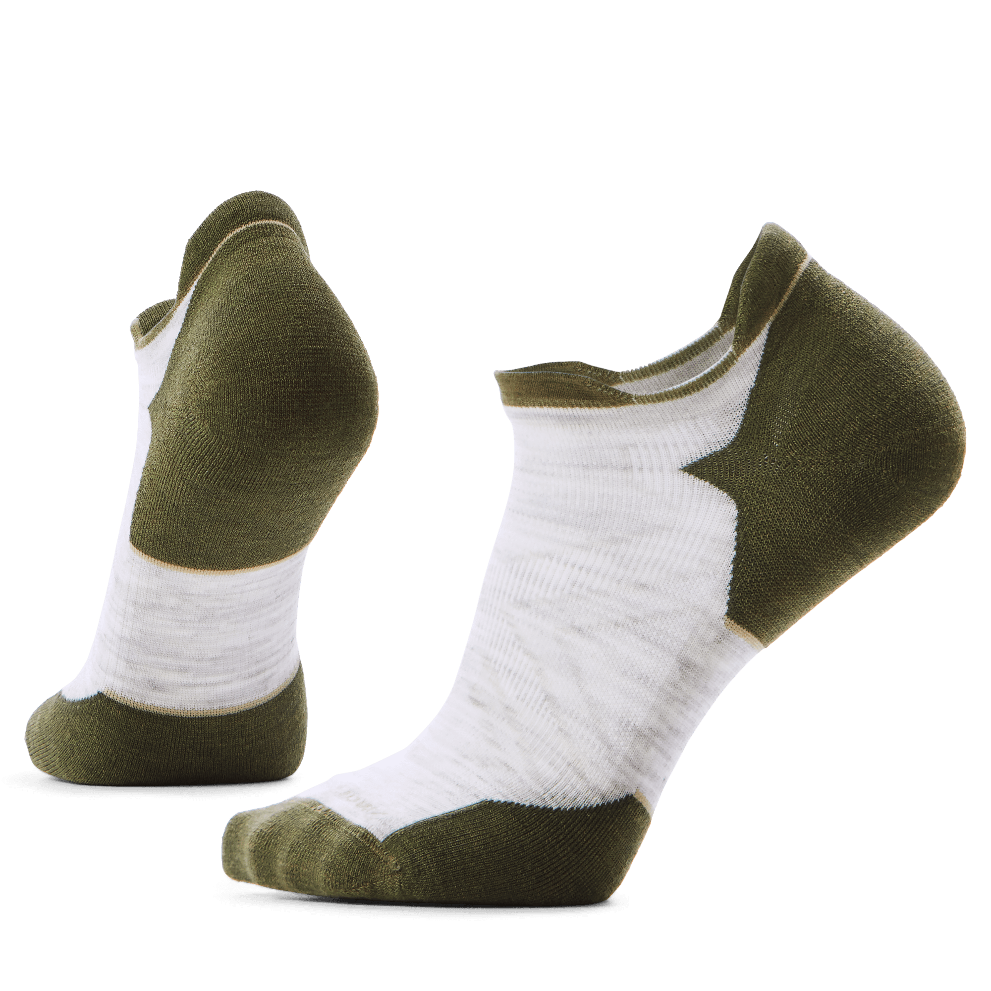 Smartwool Run Targeted Cushion Low Ankle Socks  -  Medium / Ash/Winter Moss