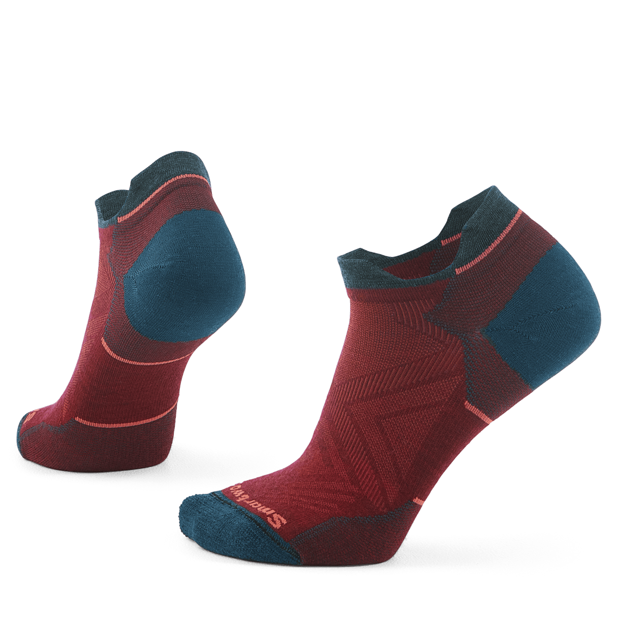 Smartwool Womens Run Zero Cushion Low Ankle Socks - Small / Tibetan Red