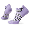Smartwool Womens Run Targeted Cushion Stripe Low Ankle Socks  -  Small / Ultra Violet