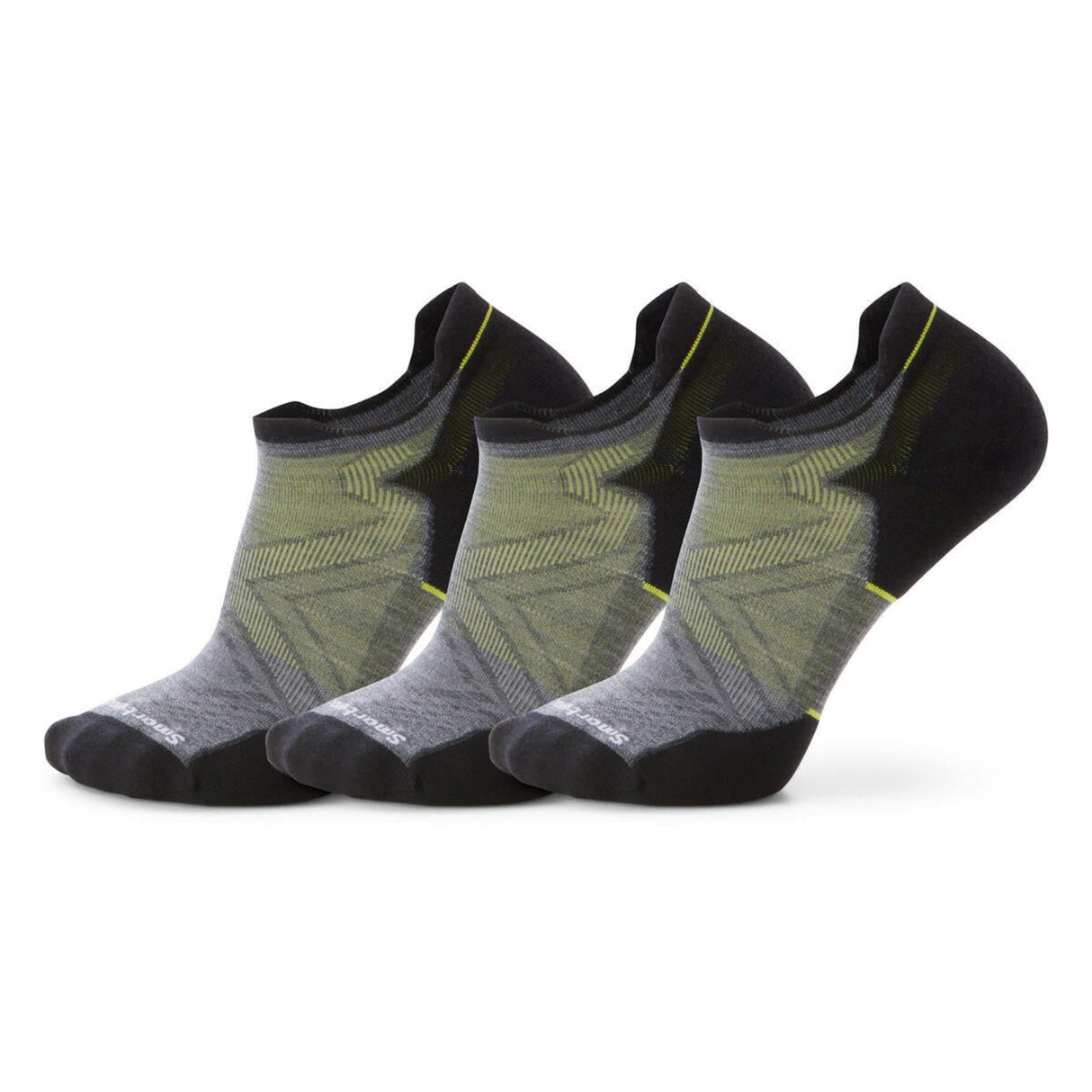 Smartwool Run Targeted Cushion Low Ankle 3-Pack Socks  -  Medium / Medium Gray