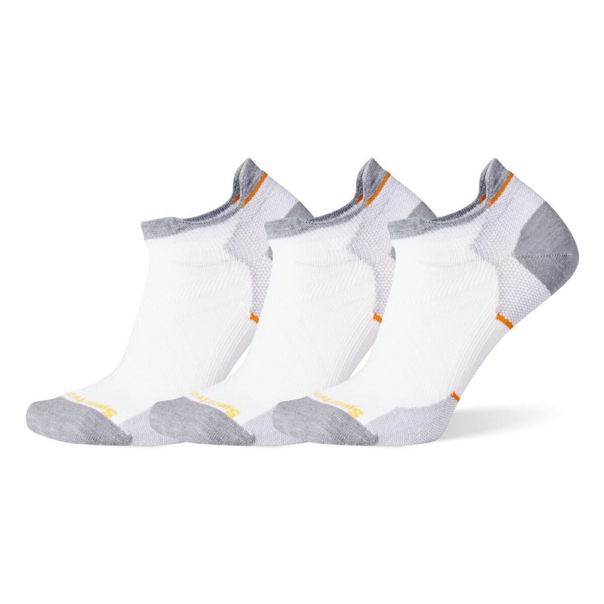 Smartwool Womens Run Zero Cushion Low Ankle 3-Pack Socks - Small / White