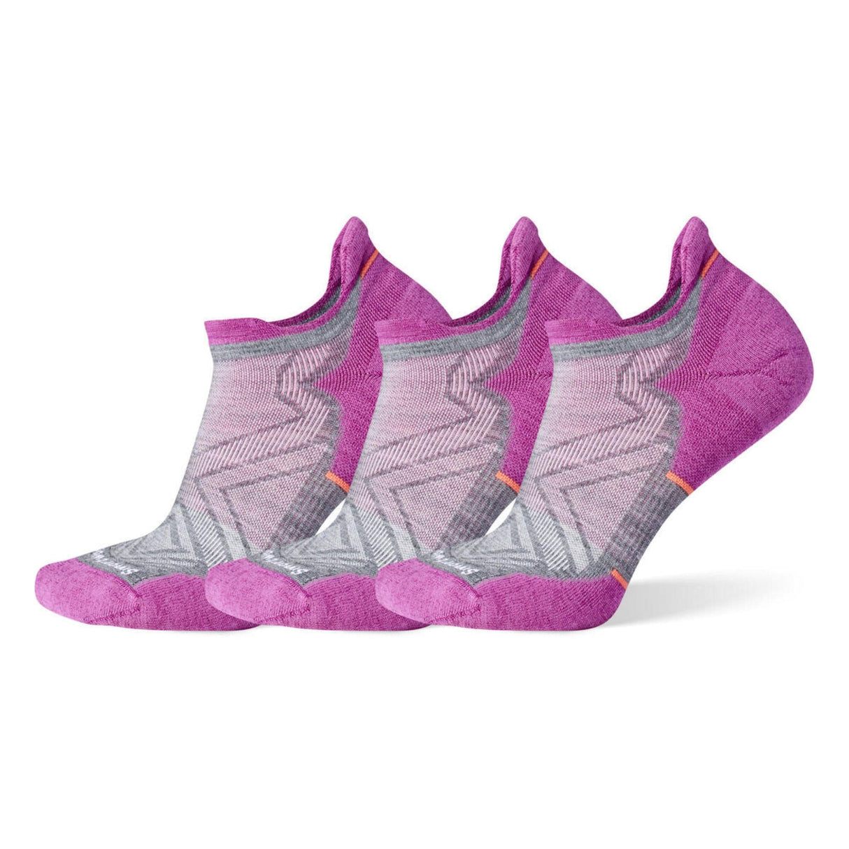 Smartwool Womens Run Targeted Cushion Low Ankle 3-Pack Socks - Small / Medium Gray