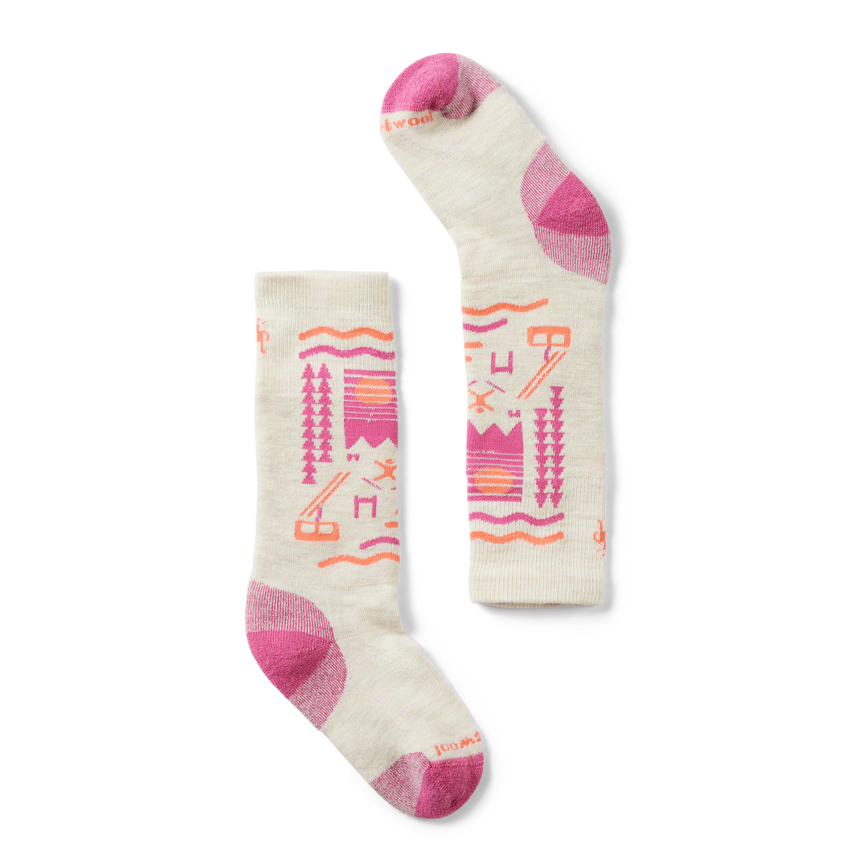 Smartwool Kids Wintersport Ski Day Full Cushion Over-the-Calf Socks - X-Small / Moonbeam