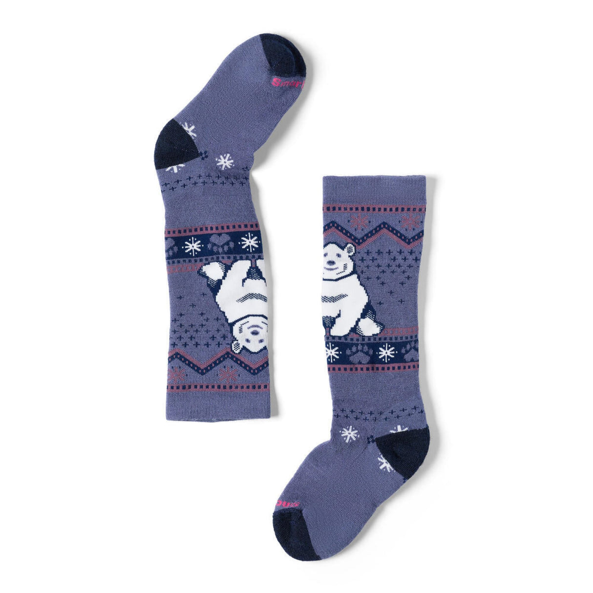 Smartwool Kids Wintersport Polar Bear Pattern Over-the-Calf Socks