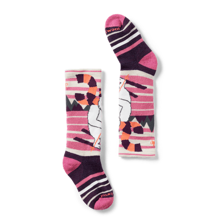 Smartwool Kids Wintersport Full Cushion Yeti Pattern Over-the-Calf Socks  -  X-Small / Moonbeam