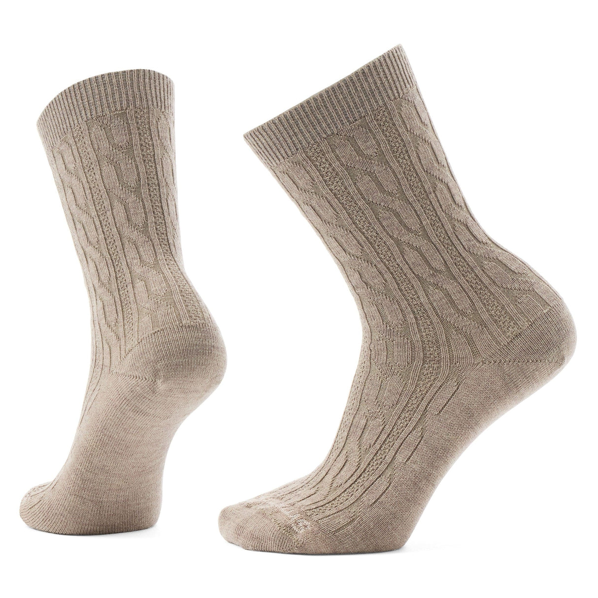Smartwool Womens Everyday Cable Crew Socks - Small / Fossil