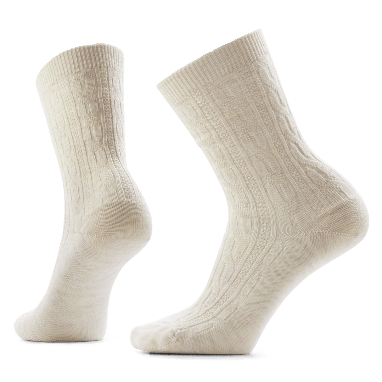 Smartwool Womens Everyday Cable Crew Socks - Medium / Moonbeam