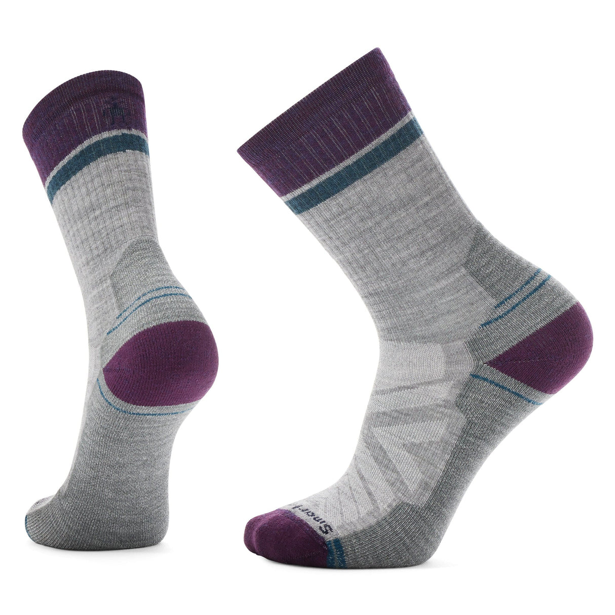 Smartwool Hike Winding Trail Light Cushion Crew Socks - Clearance  -  Medium / Light Gray