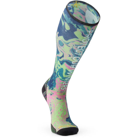 Smartwool Ski Zero Cushion POW Print Over the Calf Socks  - 