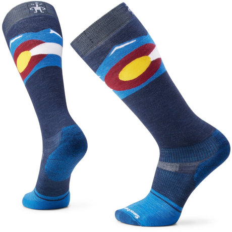 Smartwool Snowboard Targeted Cushion Colorado Over-the-Calf Socks  -  Small / Laguna Blue