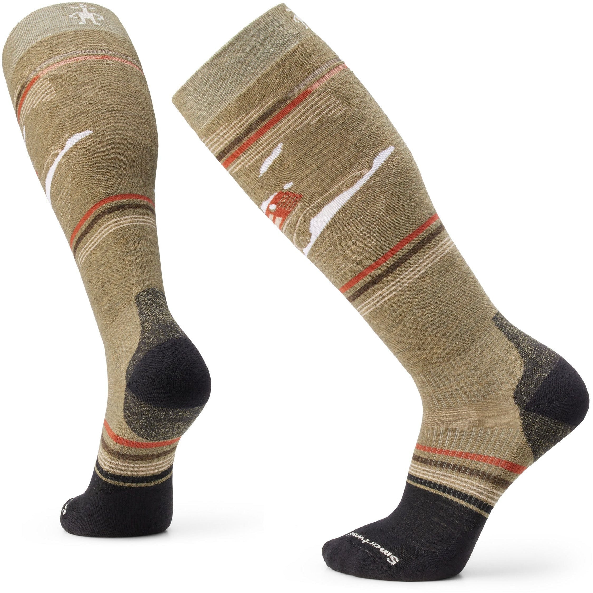 Smartwool Snowboard Targeted Cushion Piste Machine Over-the-Calf Socks - Clearance  -  X-Large / Winter Moss