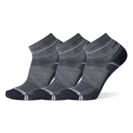 Smartwool Hike Light Cushion Ankle 3-Pack Socks  -  Medium / Medium Gray