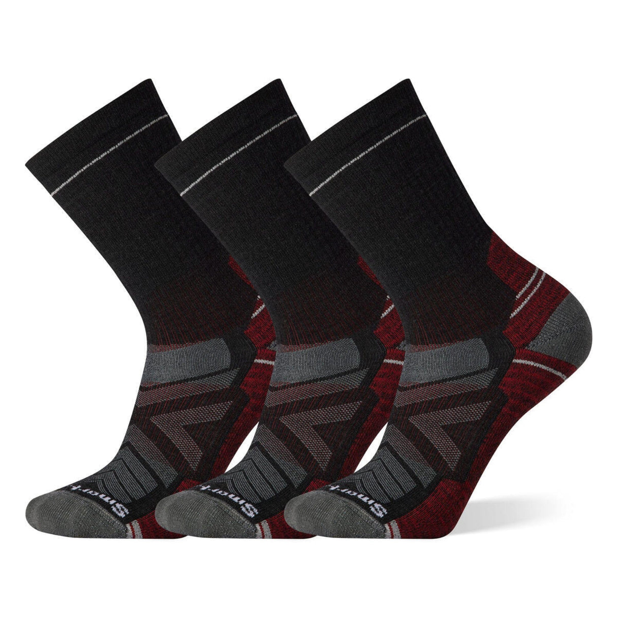 Smartwool Hike Light Cushion Crew 3-Pack Socks  -  Medium / Charcoal