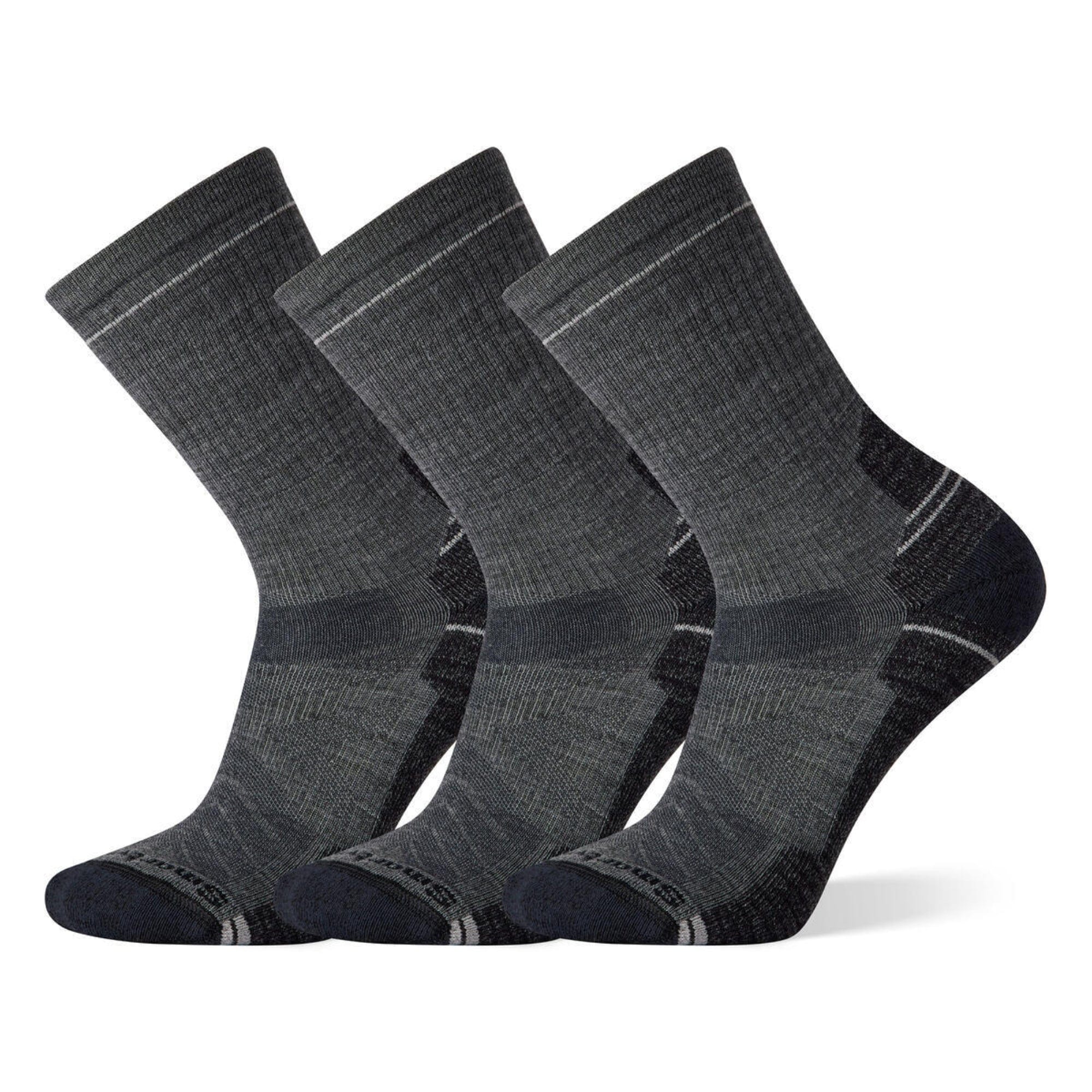 Smartwool Hike Light Cushion Crew 3-Pack Socks  -  Medium / Medium Gray