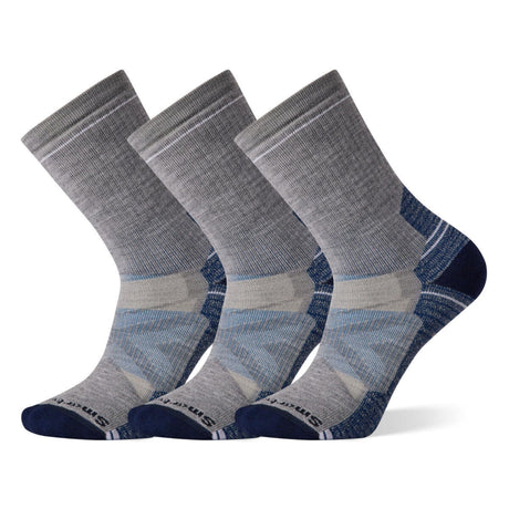 Smartwool Hike Full Cushion Crew 3-Pack Socks  -  Medium / Light Gray