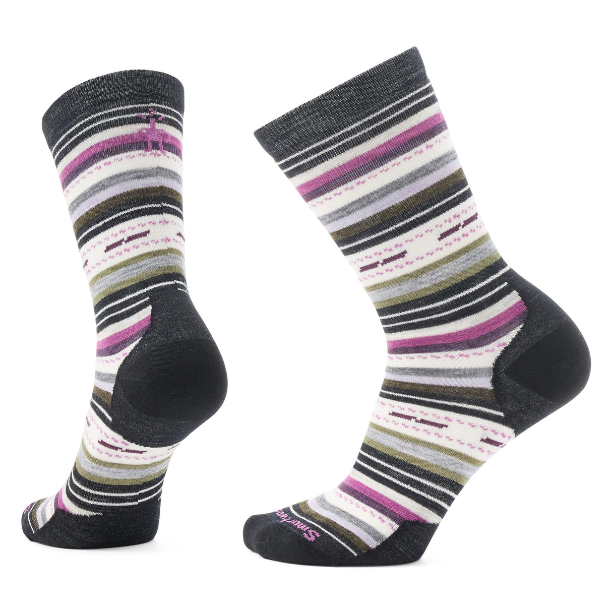 Smartwool Everyday Margarita Zero Cushion Crew Socks - Small / White