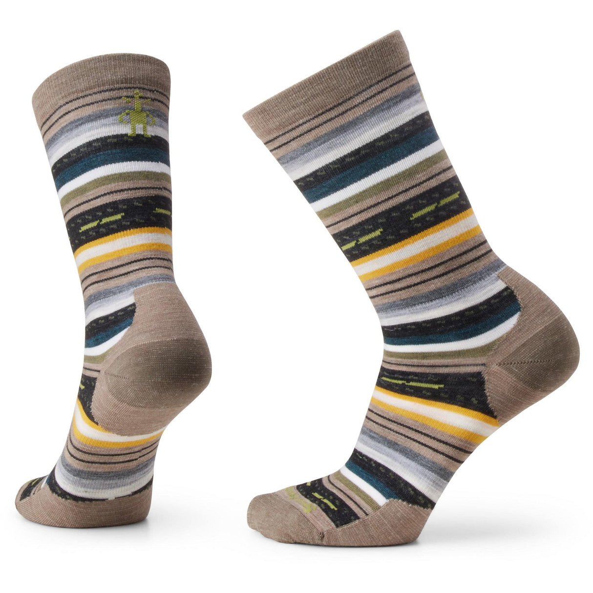 Smartwool Everyday Margarita Zero Cushion Crew Socks - Small / Fossil