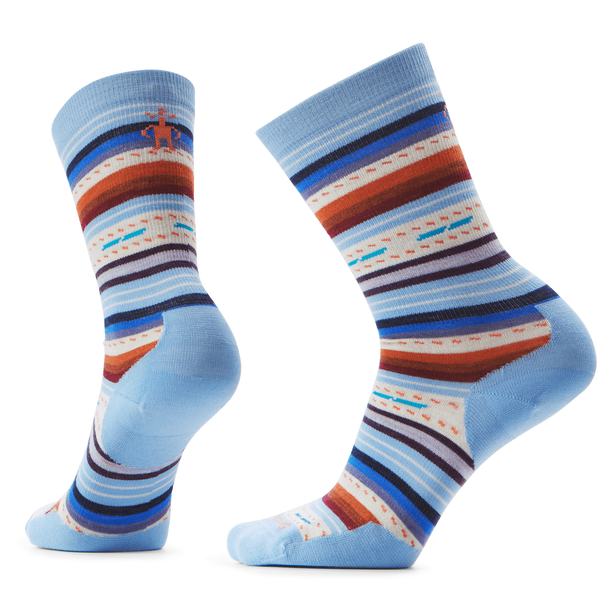 Smartwool Everyday Margarita Zero Cushion Crew Socks  -  Small / Serene Blue