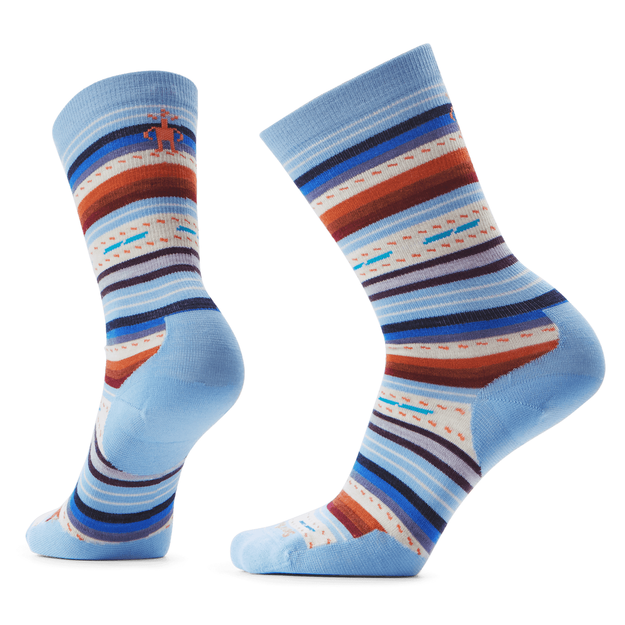 Smartwool Everyday Margarita Zero Cushion Crew Socks - Small / Serene Blue