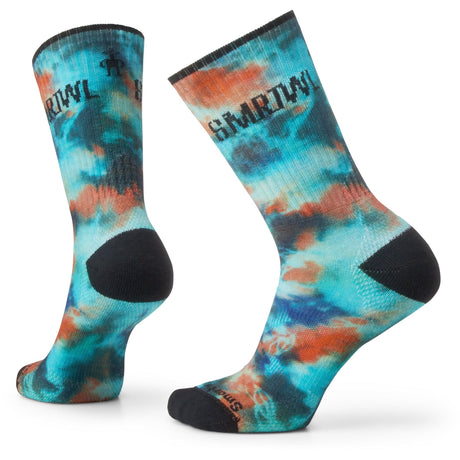 Smartwool Athletic Far Out Tie Dye Print Crew Socks - Clearance  -  Small / Capri