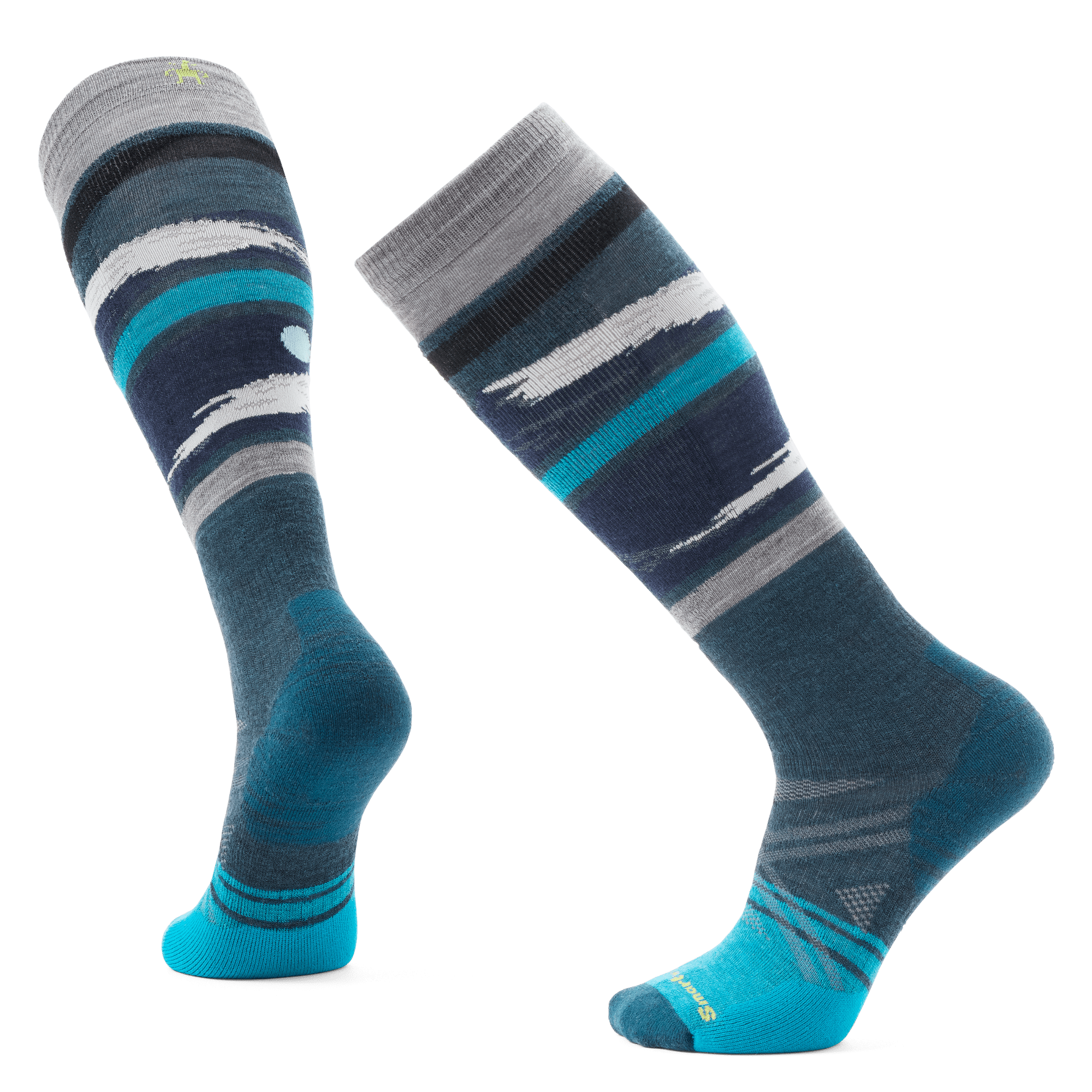Smartwool Ski Full Cushion Midnight Ski Pattern Over-the-Calf Socks  -  Medium / Twilight Blue