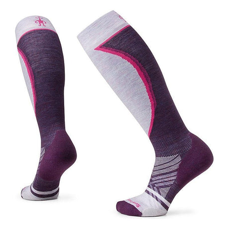 Smartwool Womens Ski Targeted Cushion Extra Stretch OTC Socks  -  Large / Purple Iris