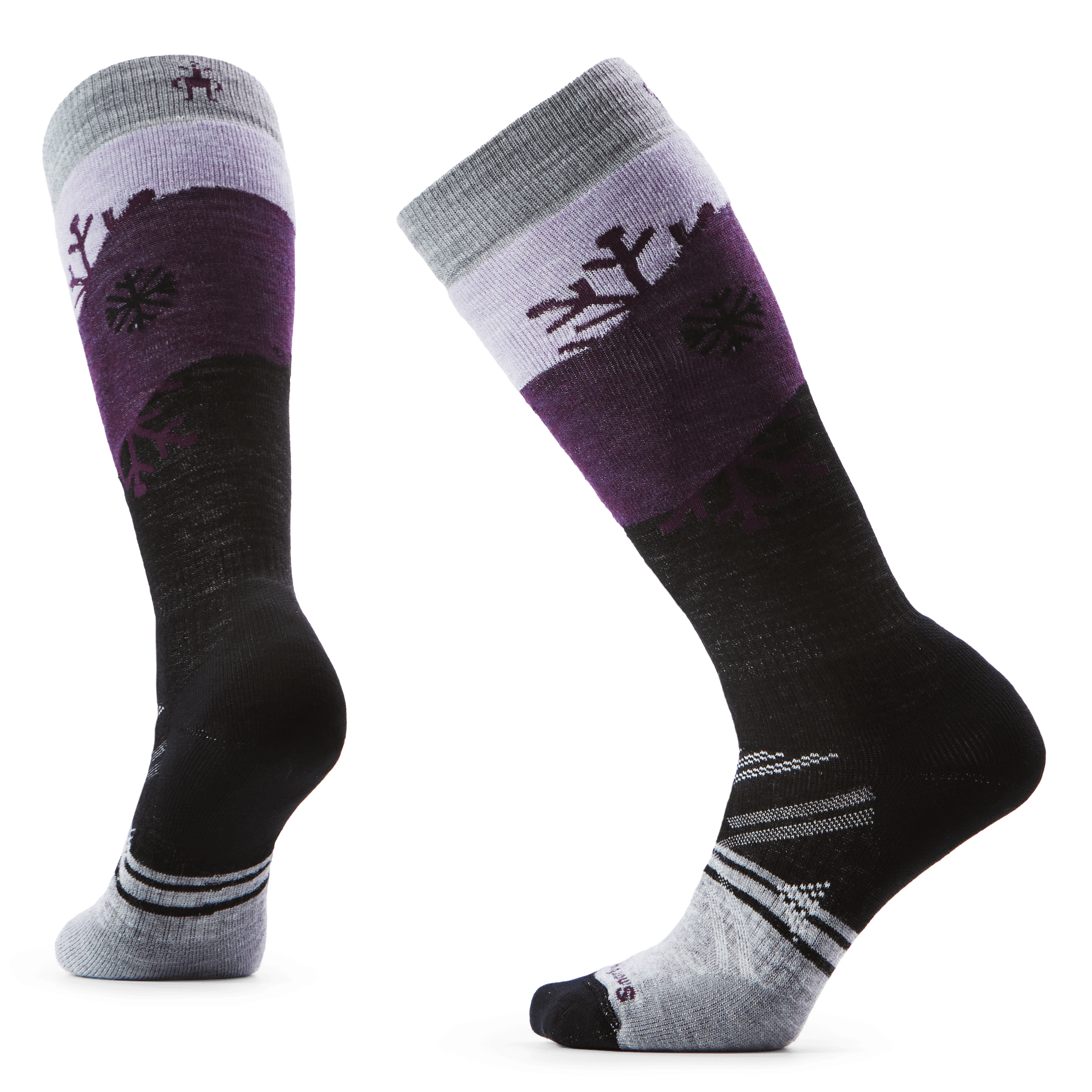 Smartwool Womens Ski Snowpocalypse Full Cushion Over-The-Calf Socks  -  Large / Purple Eclipse