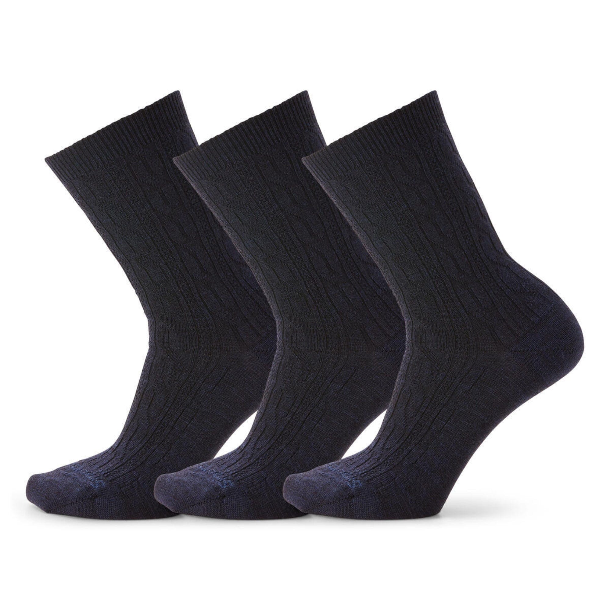 Smartwool Everyday Cable Crew 3-Pack Socks  -  Small / Deep Navy Heather