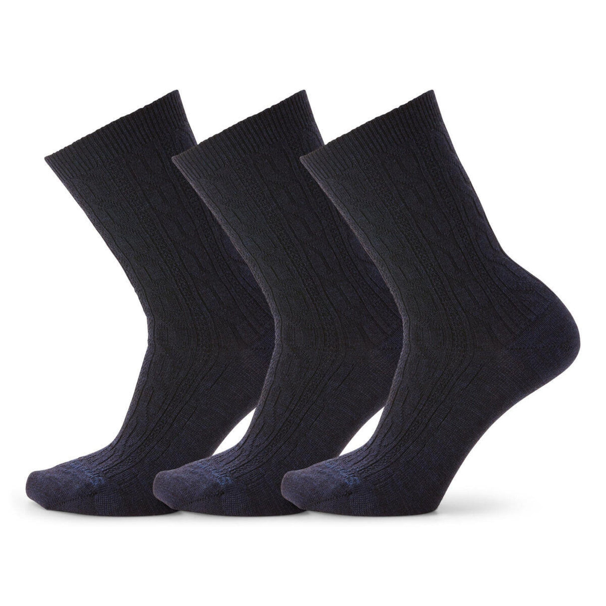 Smartwool Everyday Cable Crew 3-Pack Socks  -  Small / Deep Navy Heather