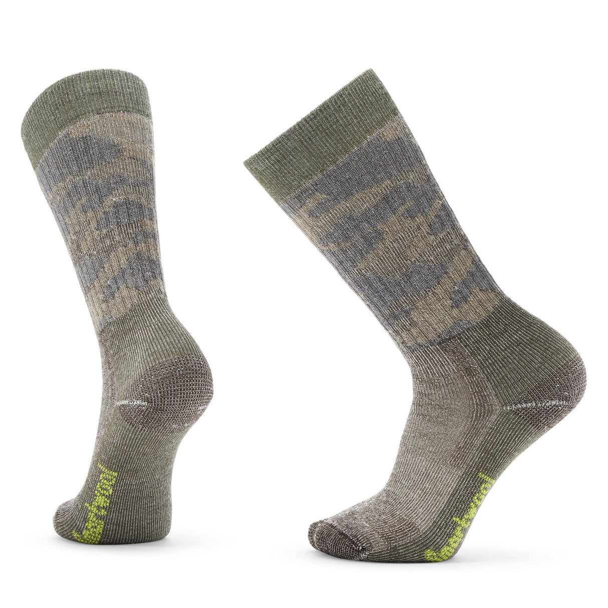 Smartwool Hunt Classic Edition Camo Tall Crew Socks  -  Medium / Chestnut