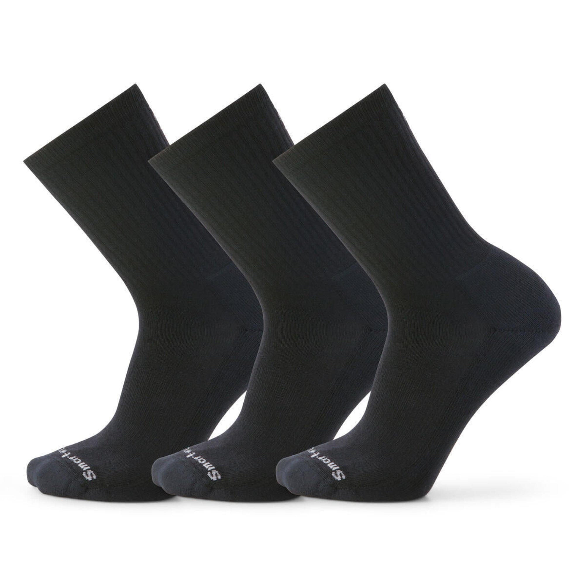 Smartwool Everyday Solid Rib Crew 3-Pack Socks  -  Small / Black