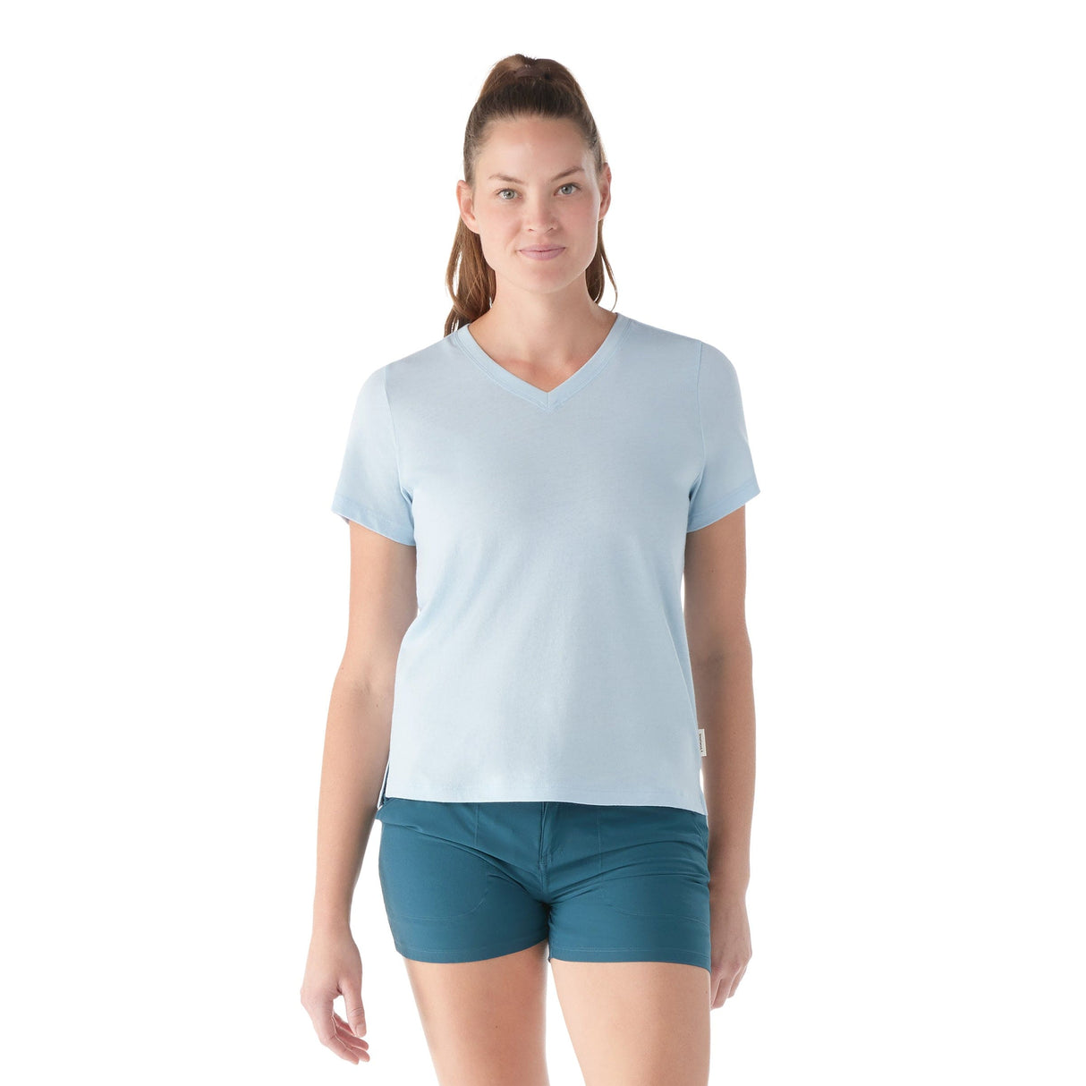 Smartwool Womens Perfect V-Neck Short Sleeve Tee  -