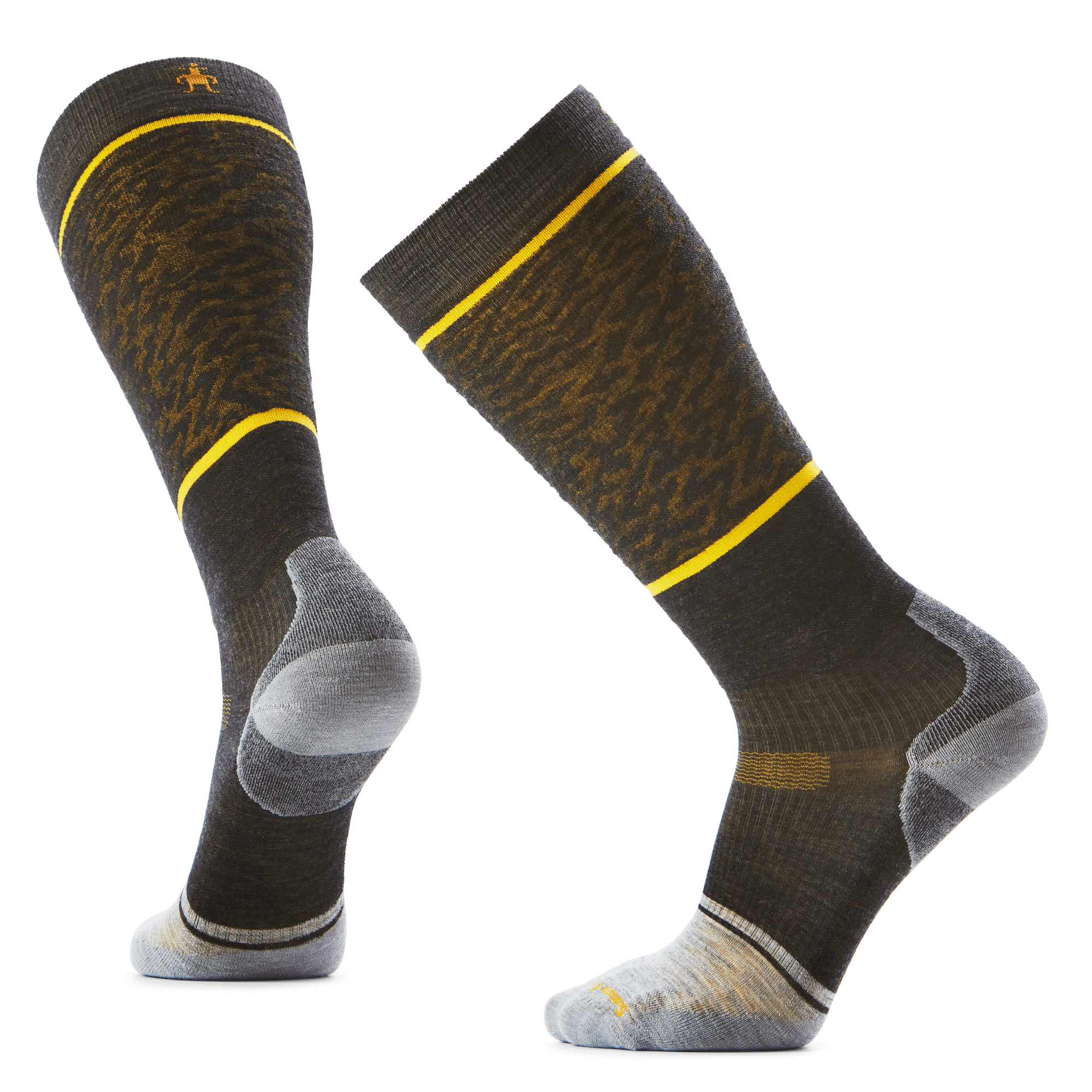 Smartwool Snowboard Targeted Cushion Retro Line Over-the-Calf Socks  -  Medium / Charcoal