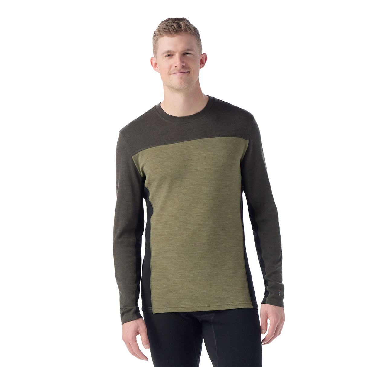 Smartwool Mens Classic Thermal Merino Base Layer Colorblock Crew  -