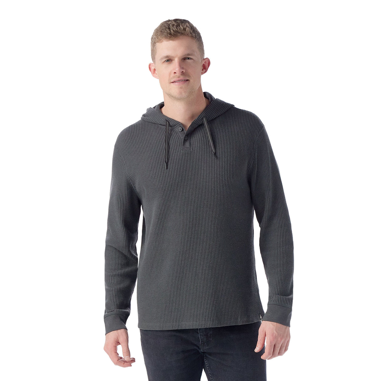 Smartwool Mens Waffle Henley Hoodie  -