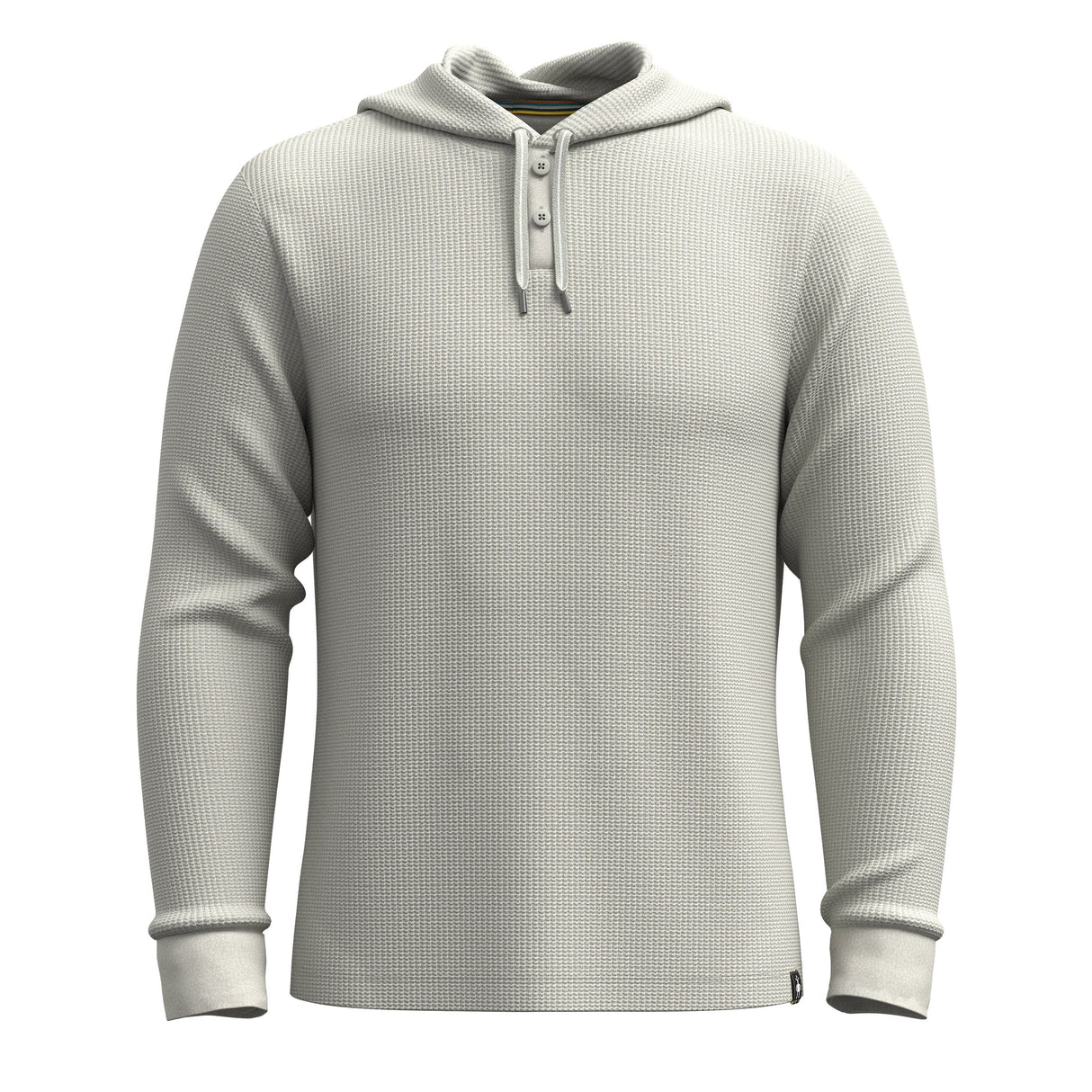 Smartwool Mens Waffle Henley Hoodie - Clearance  -  Small / Ash Heather