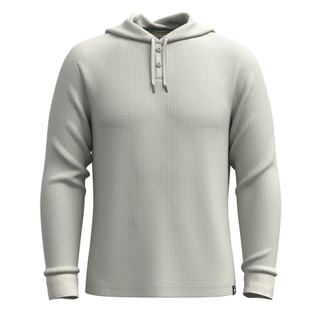 Smartwool Mens Waffle Henley Hoodie - Clearance  -  Small / Ash Heather