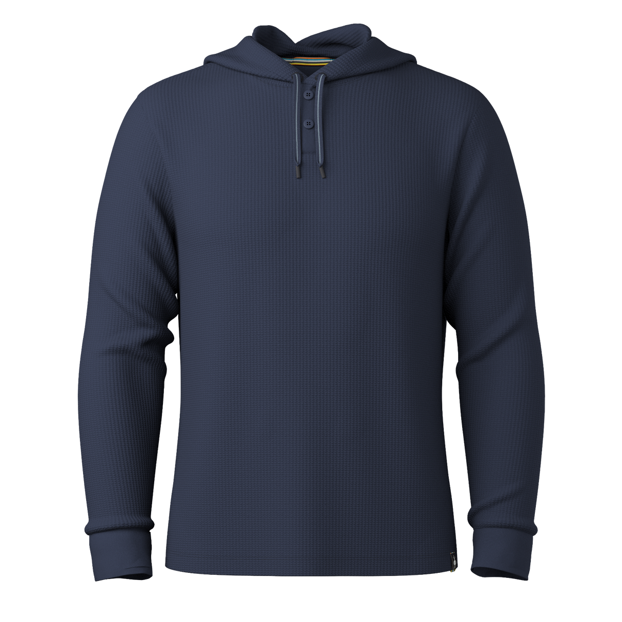 Smartwool Mens Waffle Henley Hoodie - Clearance - Small / Deep Navy