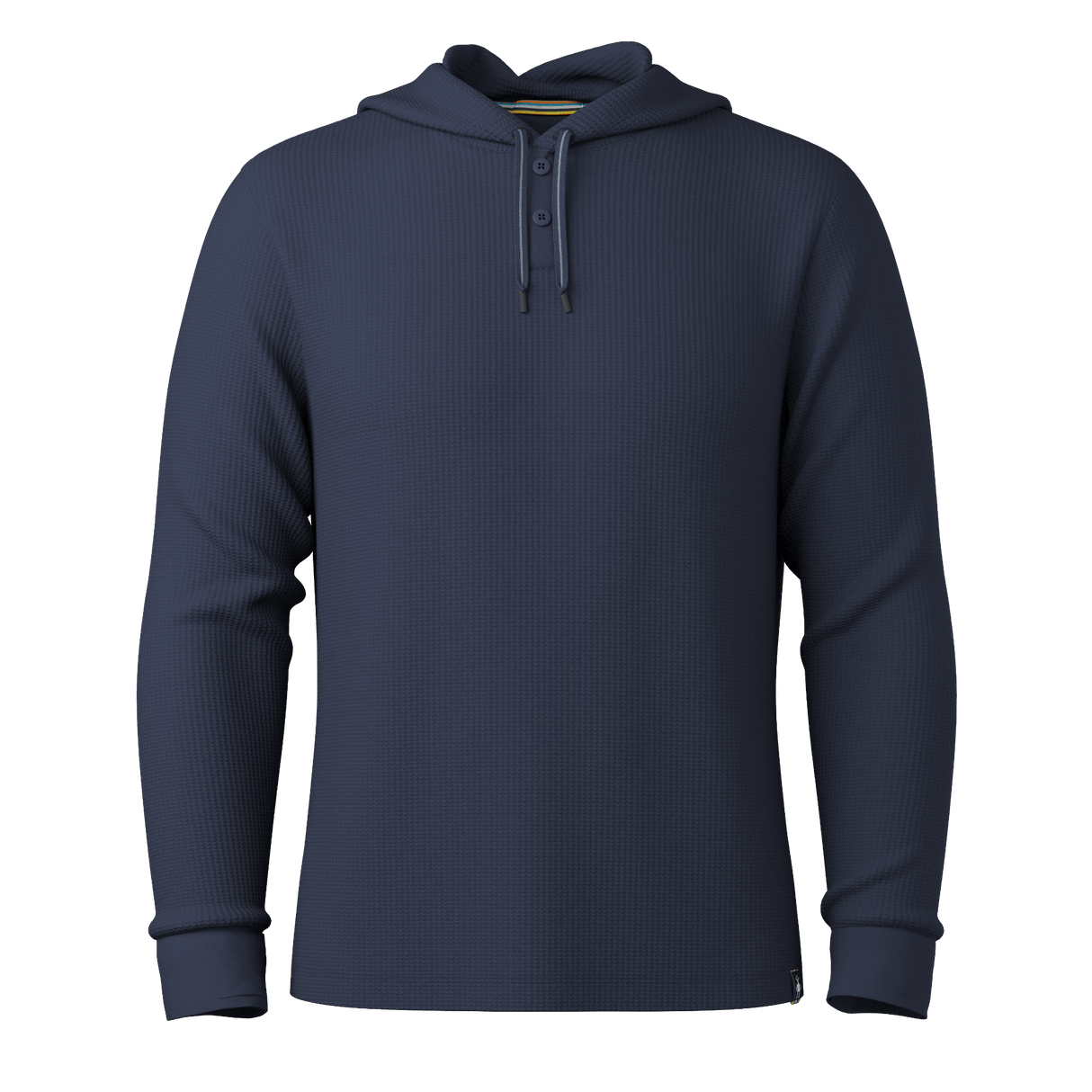 Smartwool Mens Waffle Henley Hoodie  -  Small / Deep Navy