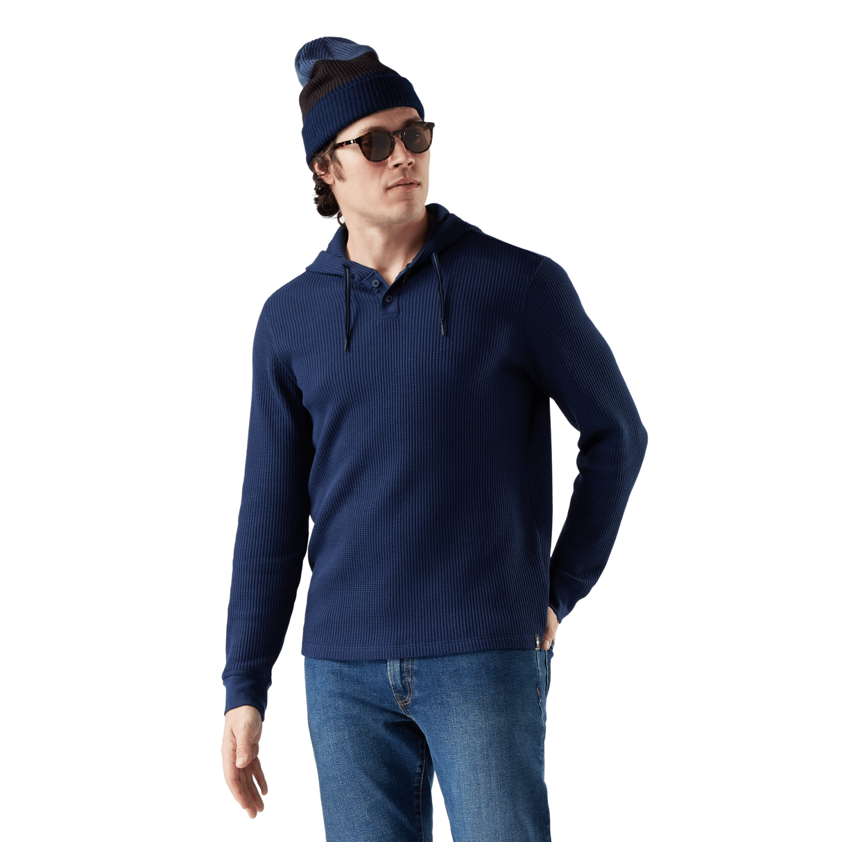 Smartwool Mens Waffle Henley Hoodie - Clearance -