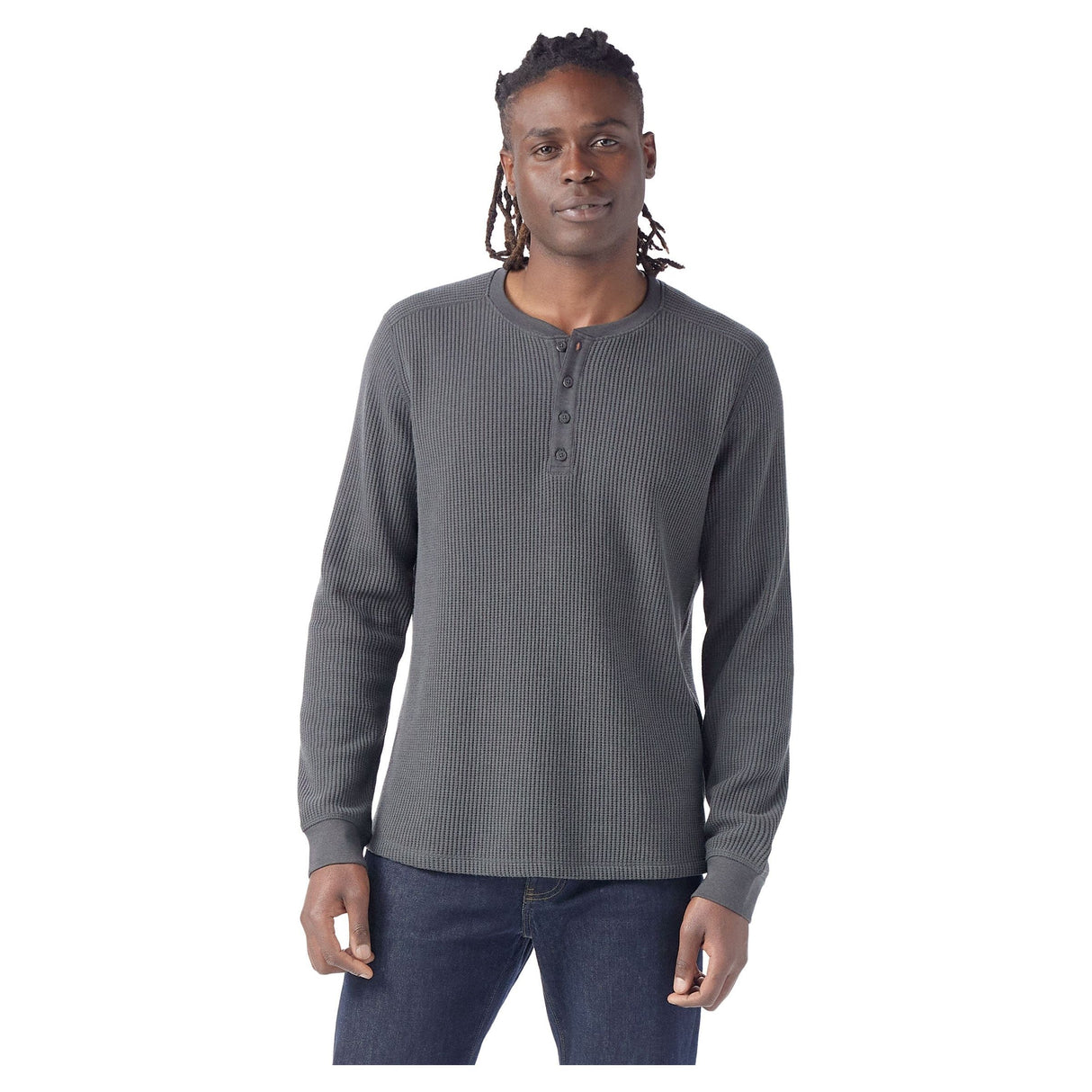Smartwool Mens Waffle Long Sleeve Henley  -