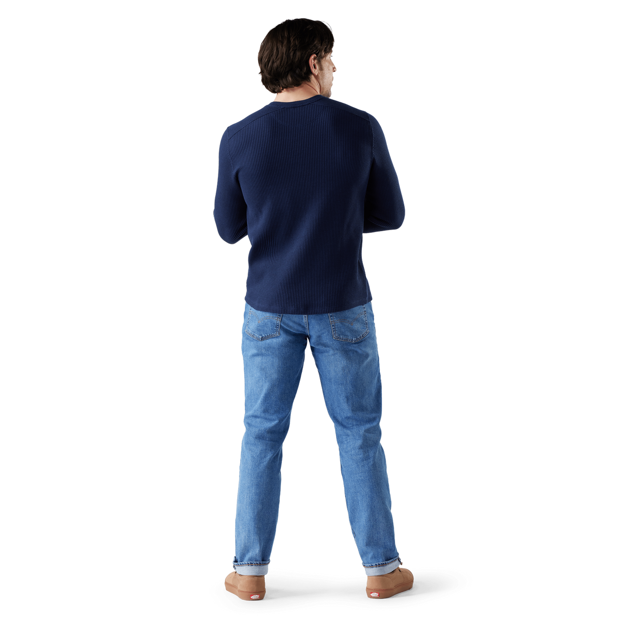 Smartwool Mens Waffle Long Sleeve Henley - Clearance -