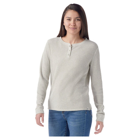 Smartwool Womens Waffle Long Sleeve Henley - Clearance  -