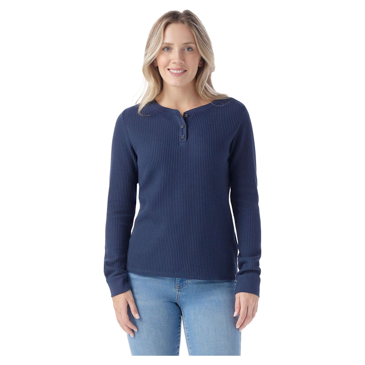 Smartwool Womens Waffle Long Sleeve Henley - Clearance  -
