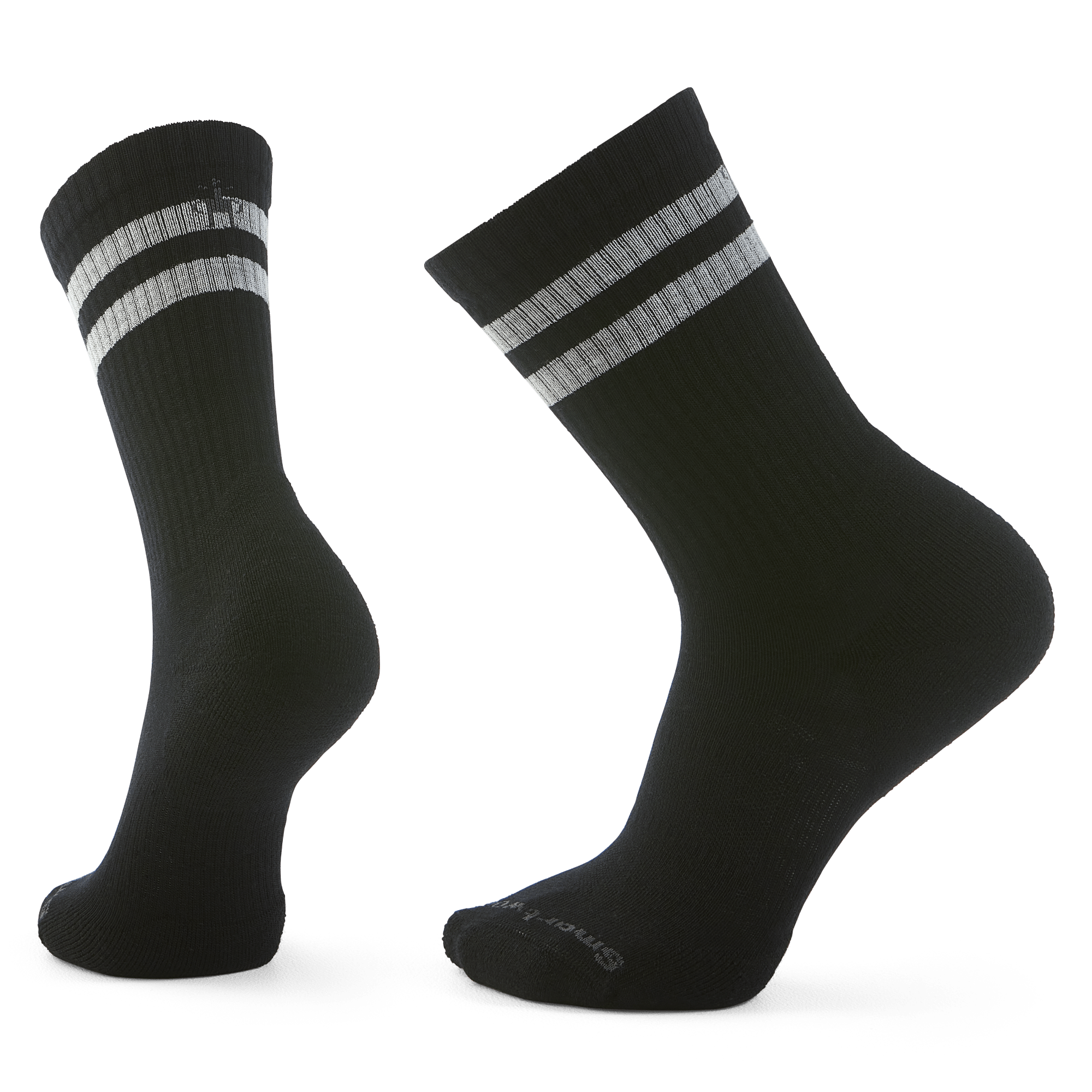 Smartwool Everyday Athletic Striped Crew Socks  -  Small / Black